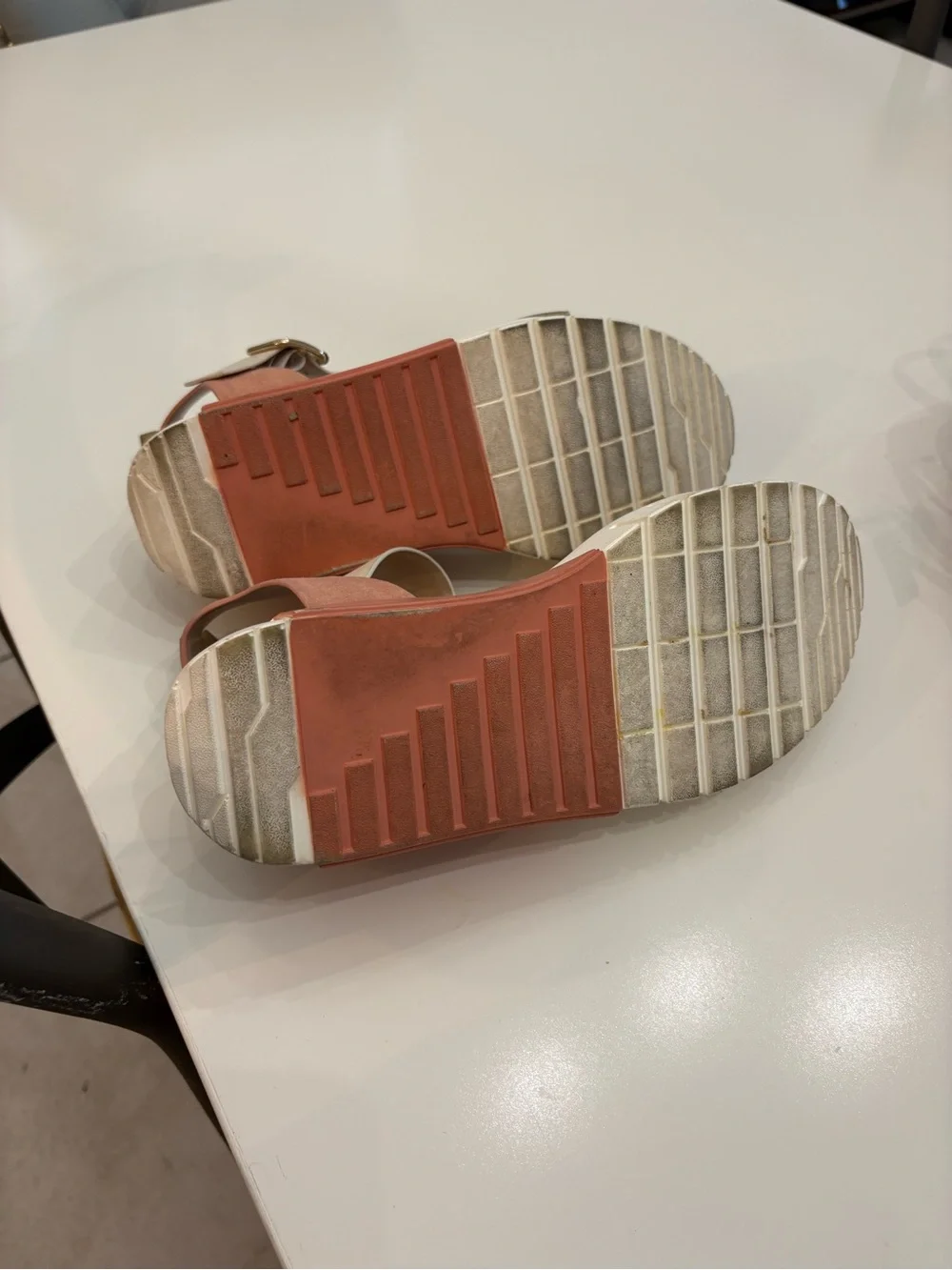 Steve Madden Pastry Blush Multi Platform Sandals Size 9